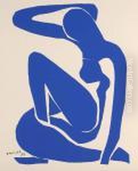 Nu Bleu Oil Painting by Henri Matisse
