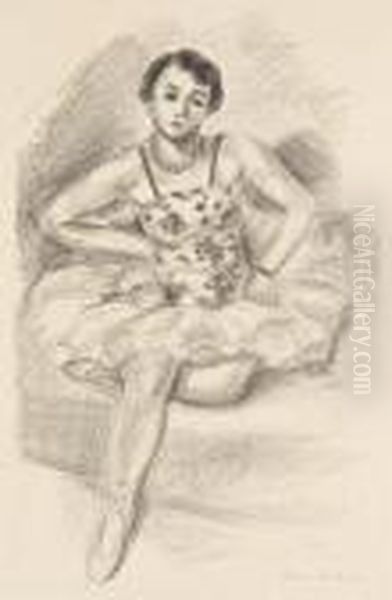 Danseuse Assise (etude Pour Danseuse Classique) Oil Painting by Henri Matisse