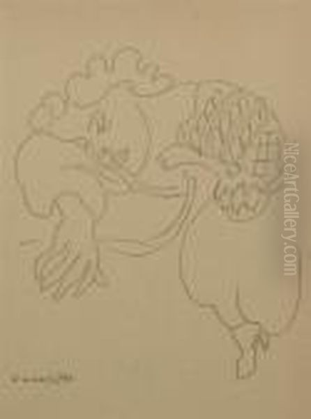 Nue Feminine Oil Painting by Henri Matisse