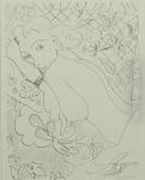 Jeune Femme Sur Le Canape Oil Painting by Henri Matisse