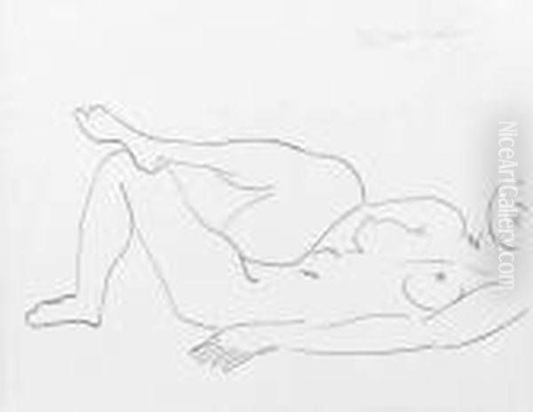 Nu Couche Au Visage Incomplet Oil Painting by Henri Matisse