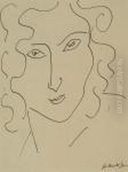 Tete De Femme Oil Painting by Henri Matisse