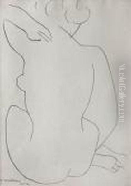 Desnudo De Espaldas Oil Painting by Henri Matisse