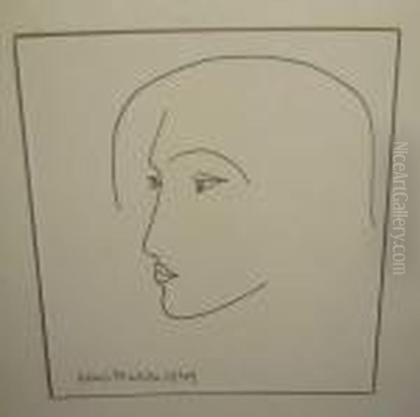 Female Portrait Oil Painting by Henri Matisse