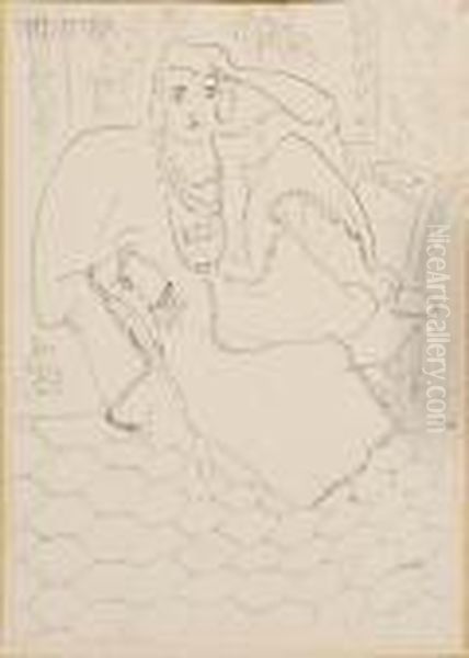 Seated Woman In Oriental Dress Oil Painting by Henri Matisse