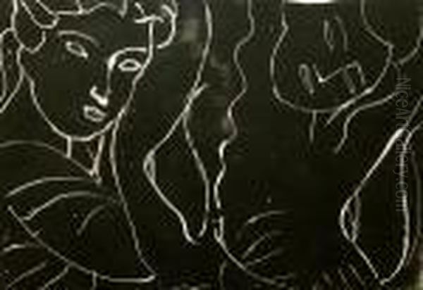 Portrait Of Two Women Oil Painting by Henri Matisse