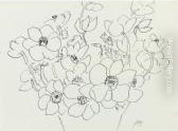 Vase De Fleurs - A Double Sided Work Oil Painting by Henri Matisse