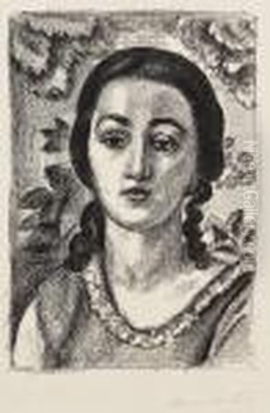 Jeune Fille Aux Boucles Brunes Oil Painting by Henri Matisse