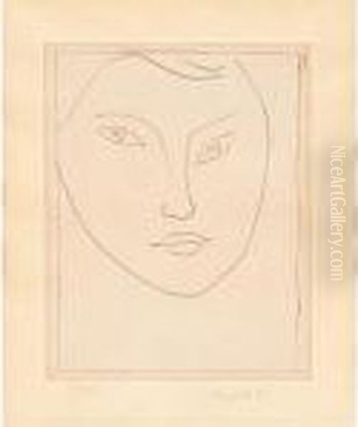 Portrait De Claude D. (duthuit 585) Oil Painting by Henri Matisse