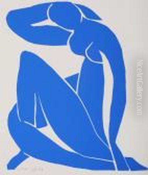 Nu Bleu Oil Painting by Henri Matisse