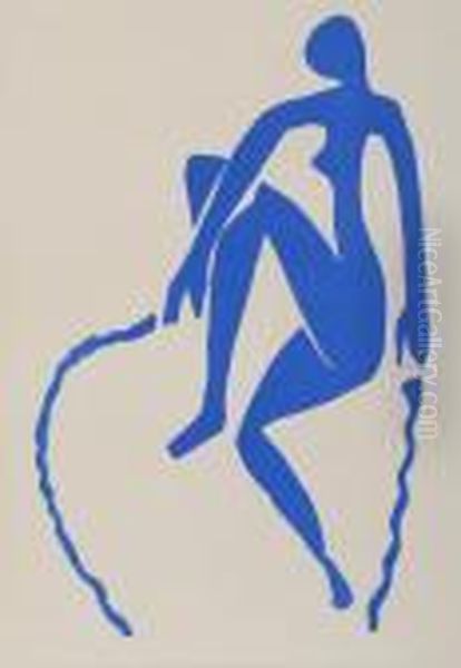 Nue Bleue Oil Painting by Henri Matisse
