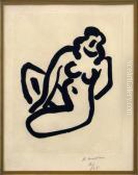 Nu Accroupi I Oil Painting by Henri Matisse