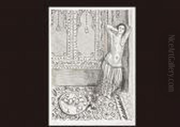 Odalisque Debout Au Plateau De Fruits Oil Painting by Henri Matisse