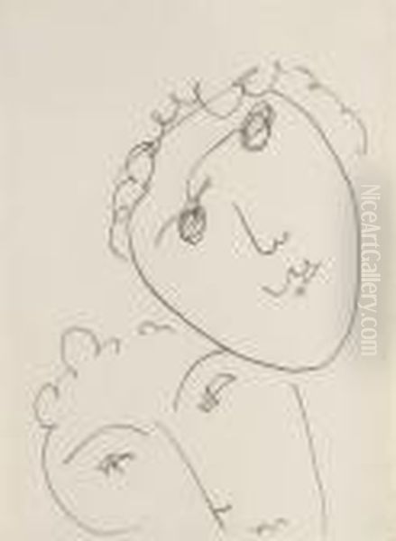 Deux Visages Oil Painting by Henri Matisse