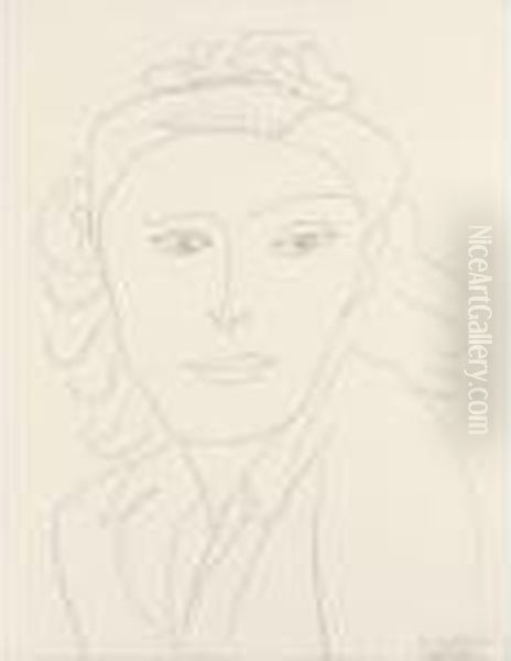 Portrait De Femme (lydia) Oil Painting by Henri Matisse