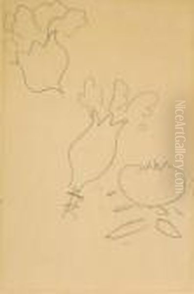 Fleurs Et Grenade Oil Painting by Henri Matisse