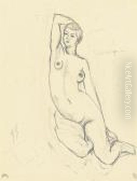 Nu Assis Oil Painting by Henri Matisse