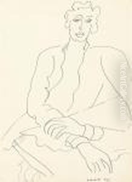 Femme Assise Oil Painting by Henri Matisse