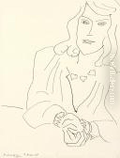 Tete De Femme Avec Collier Oil Painting by Henri Matisse