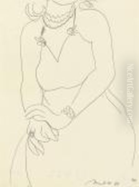 Femme Assise Oil Painting by Henri Matisse