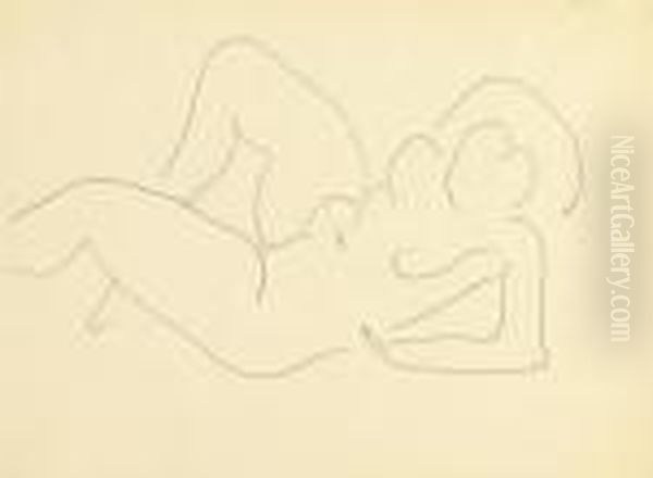 Nu Allonge Oil Painting by Henri Matisse