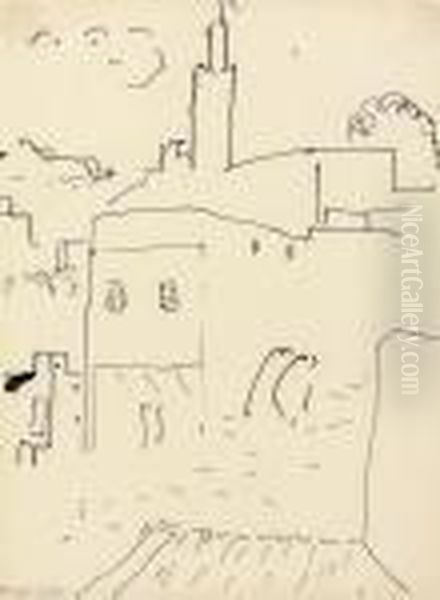 Rue De Tanger, Deux Passants Oil Painting by Henri Matisse