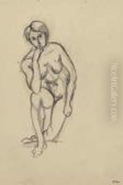 Nu Agenouille, De Face Oil Painting by Henri Matisse