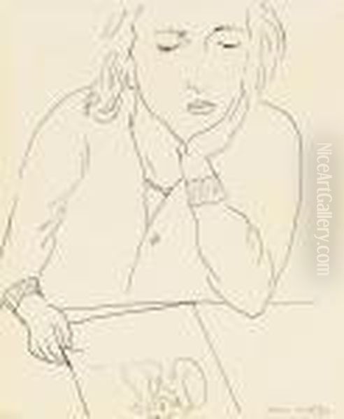 Femme Lisant Oil Painting by Henri Matisse