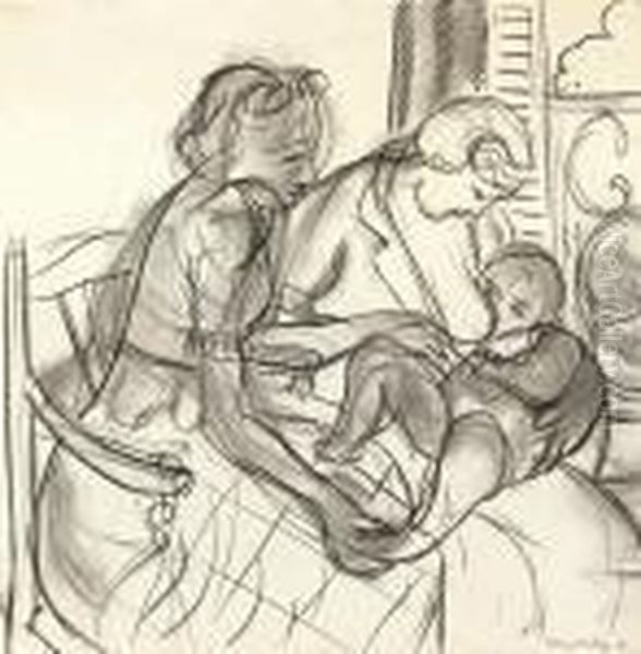 Maternite Oil Painting by Henri Matisse