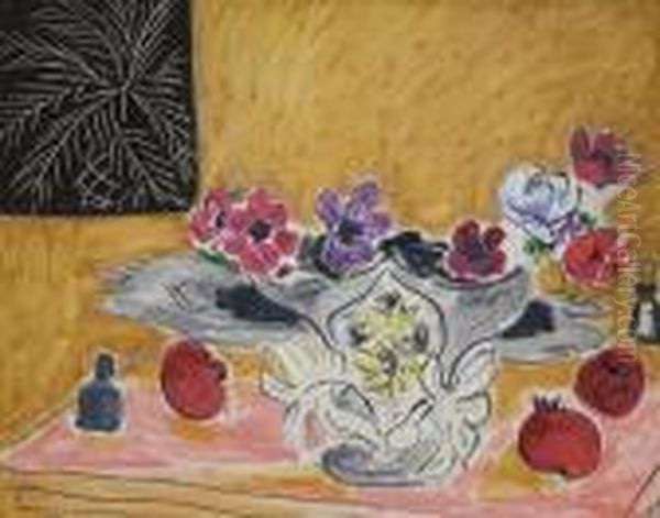 Anemones Et Grenades Oil Painting by Henri Matisse