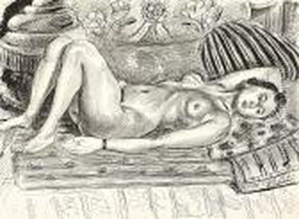 Nu Allonge Au Brasero Oil Painting by Henri Matisse