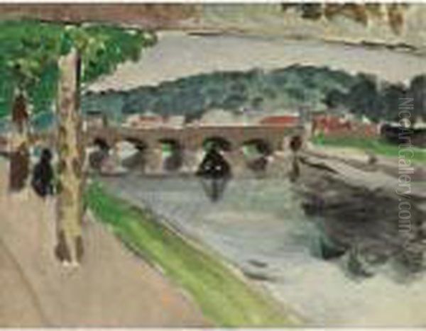 Pont De Sevres, La Platane Oil Painting by Henri Matisse