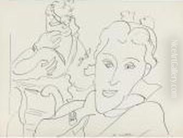 Femme Devant Un Miroir Oil Painting by Henri Matisse