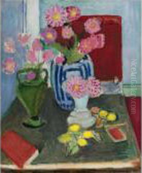 Nature Morte Aux Trois Vases Oil Painting by Henri Matisse