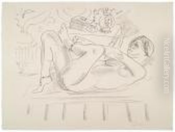 Nu, Odalisque Au Coffret Oil Painting by Henri Matisse