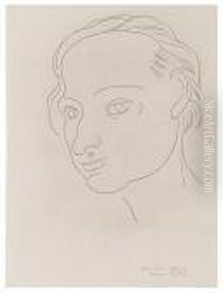 Portrait De Charles Baudelaire Oil Painting by Henri Matisse