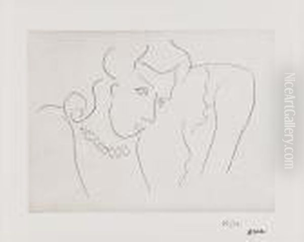 Jeune Femme Au Collier Oil Painting by Henri Matisse