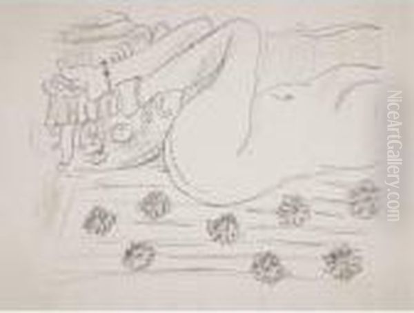 Nu Etude D'un Mouvement De Jambes Oil Painting by Henri Matisse