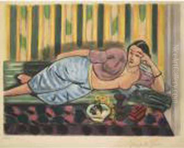 Odalisque Au Coffret Rouge (d. Iii) Oil Painting by Henri Matisse