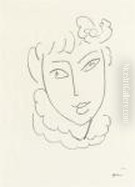 La Pompadour: One Plate Oil Painting by Henri Matisse