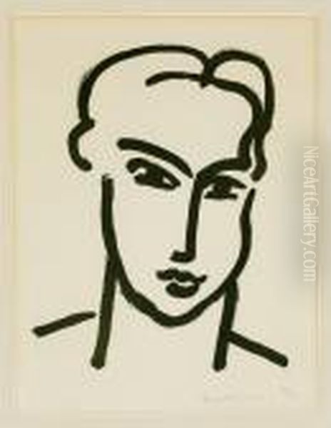 Grand Tete De Katia Oil Painting by Henri Matisse