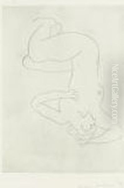 Nu Assis, Visage De Profil (d. 228) Oil Painting by Henri Matisse