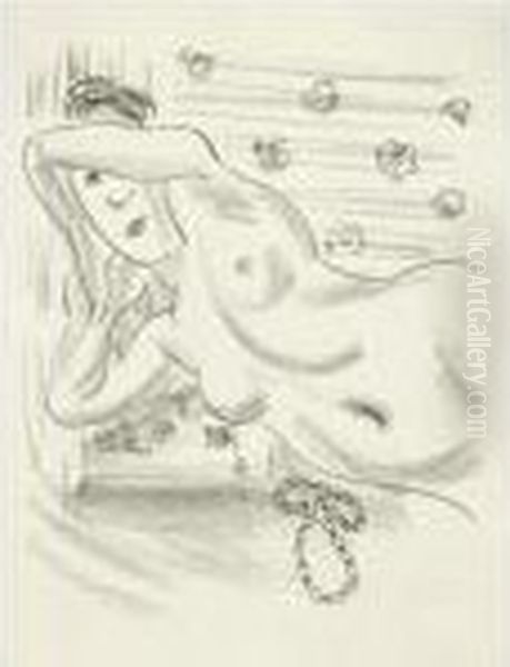 Torse Nu Au Collier D'ambre (d. 502) Oil Painting by Henri Matisse