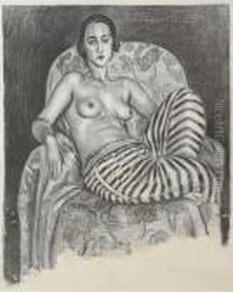 Grande Odalisque A La Culotte Bayadere (d.-m. 455) Oil Painting by Henri Matisse