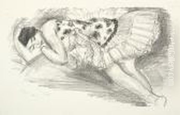 Danseuses Endormie Au Divan (d.-m. 485) Oil Painting by Henri Matisse