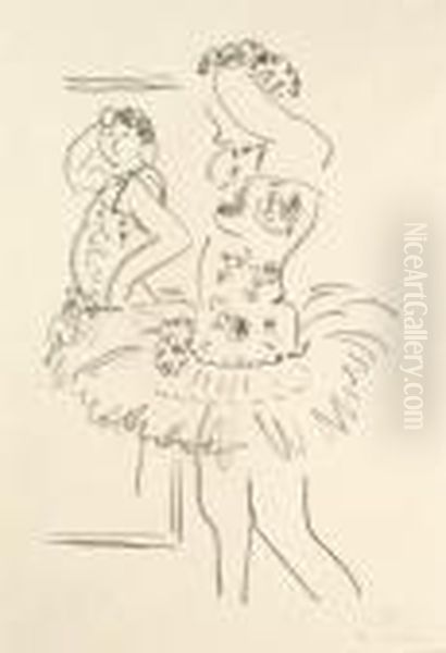 Danseuse Au Miroir (d.-m. 492) Oil Painting by Henri Matisse