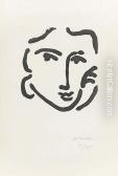 Nadia Au Regard Serieux Oil Painting by Henri Matisse