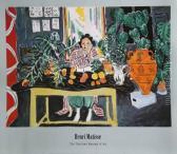 Interieur Au Vase Etrusque (interior With An Etruscanvase) Oil Painting by Henri Matisse