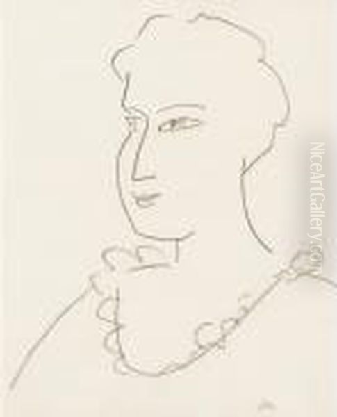 Tete De Femme Oil Painting by Henri Matisse