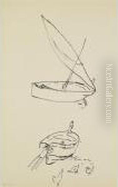 Bateaux Et Poulets, Collioure Oil Painting by Henri Matisse